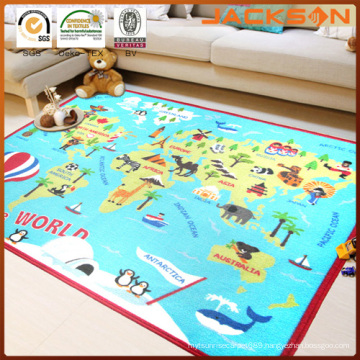 Washable Anti-Skid Worldmap Kids Carpet